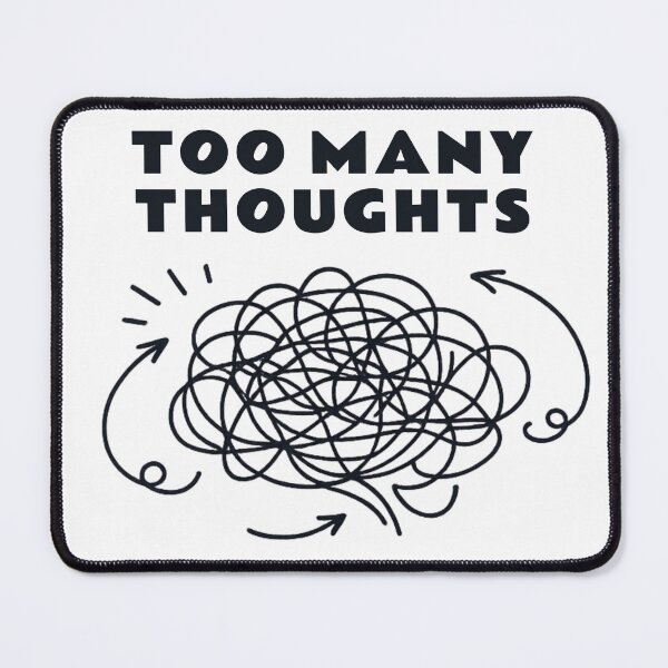 Item preview, Too Many Thoughts Shirt – Overthinking Tee designed and sold by DesignTeamHub.