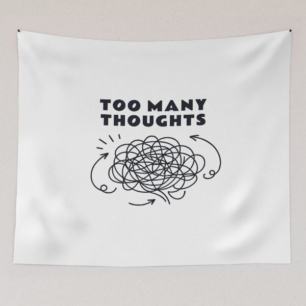 Item preview, Too Many Thoughts Shirt – Overthinking Tee designed and sold by DesignTeamHub.