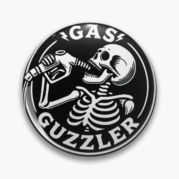 Item preview, Gas Guzzler Skeleton Skull Gas Pump Horror Art designed and sold by DeimosArtIntl.