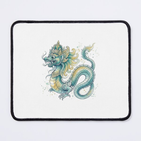Item preview, Minimalist Watercolor Barong Naga Dragon designed and sold by DuckOddity.
