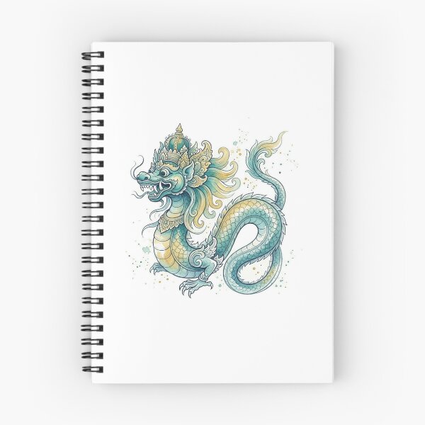 Item preview, Minimalist Watercolor Barong Naga Dragon designed and sold by DuckOddity.