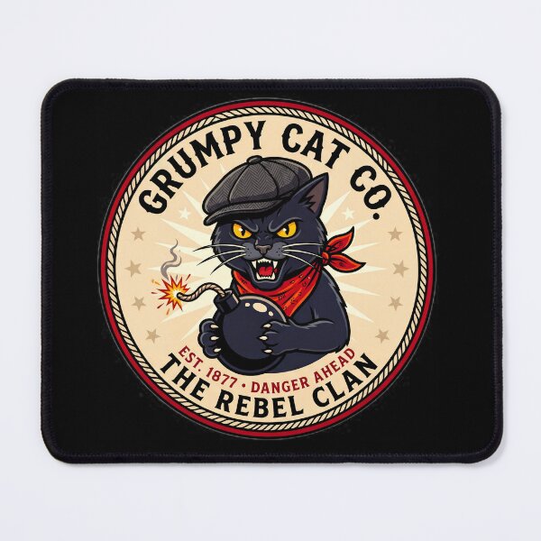 Item preview, Anarchy Catnip Funny Rebel Cat designed and sold by Oommen Studio .