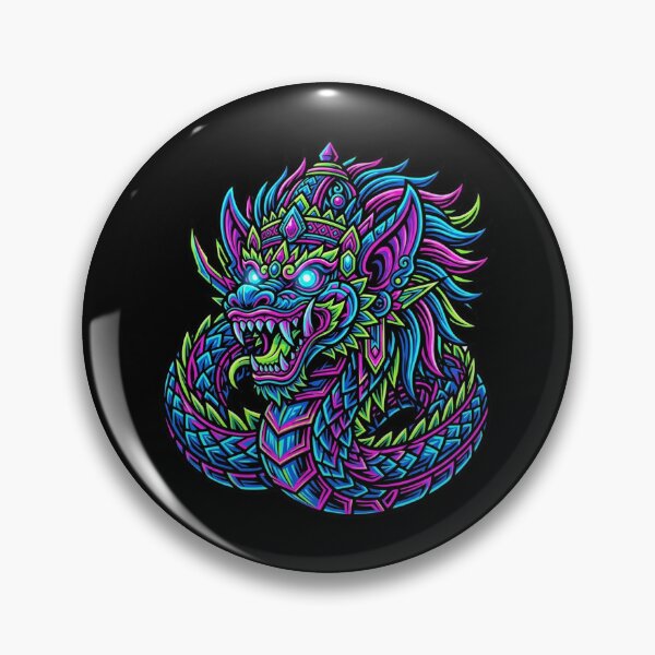 Item preview, Cyberpunk Neon Barong Naga Pop Art designed and sold by DuckOddity.