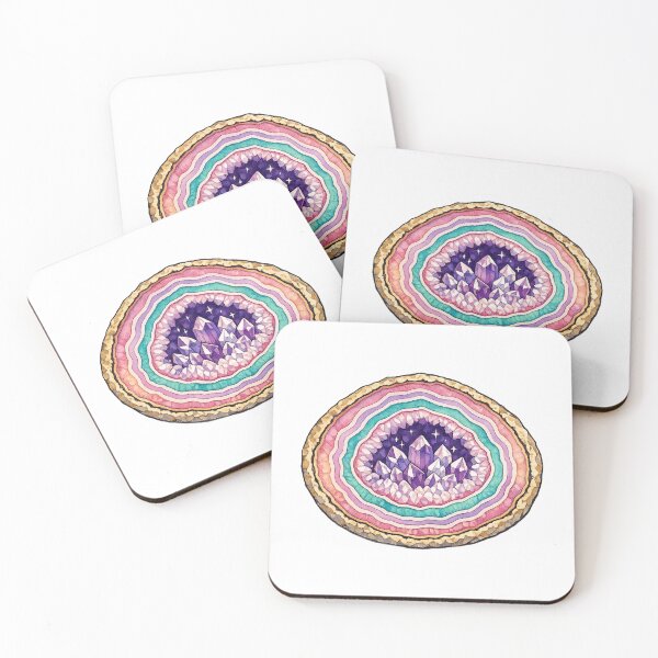 Item preview, A Cracked-Open Crystal Geode in Jewel Tones designed and sold by eignvalue.