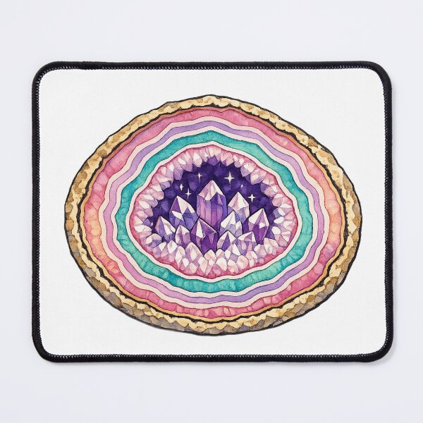 Item preview, A Cracked-Open Crystal Geode in Jewel Tones designed and sold by eignvalue.