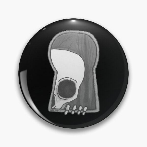 Item preview, Black And White Death Looking Through The Keyhole designed and sold by Grimmlar.