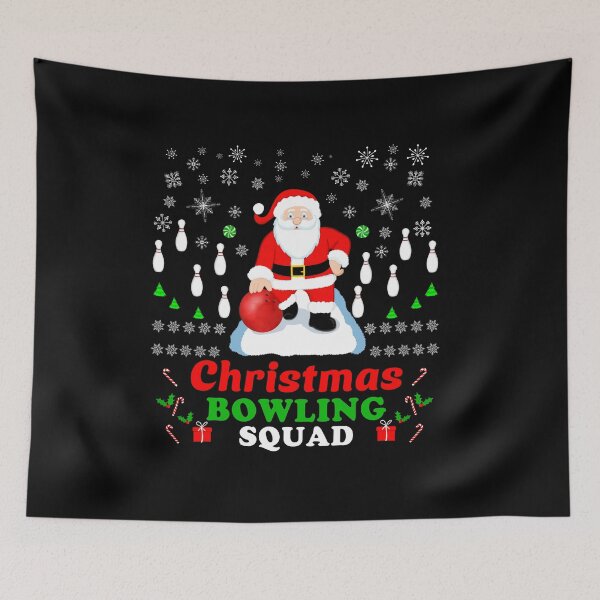 Item preview, Christmas Santa's Bowling Squad designed and sold by daphsam.