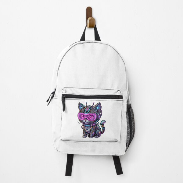 Item preview,  Cyberpunk Neon Cat Futuristic Robot Art designed and sold by StudioVibe Co.
