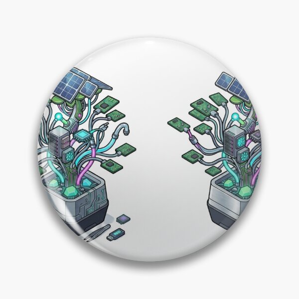 Item preview, Green Data Server Cyberpunk Plant Tech designed and sold by caffeinepixels.