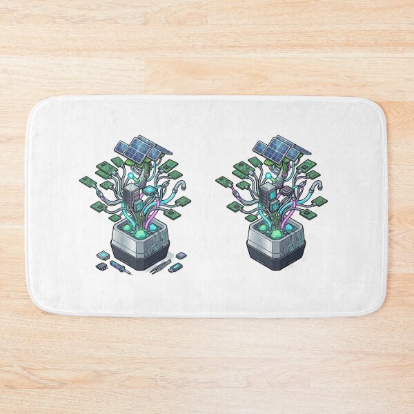 Item preview, Green Data Server Cyberpunk Plant Tech designed and sold by caffeinepixels.