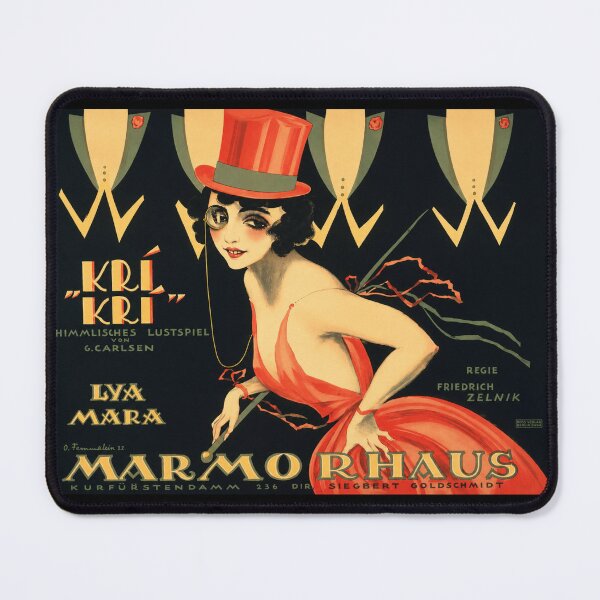 Item preview, Kri-Kri, die Herzogin von Tarabac by Josef Fenneker - Art Deco Flapper Poster for Vintage Fashion Lovers designed and sold by RickE.