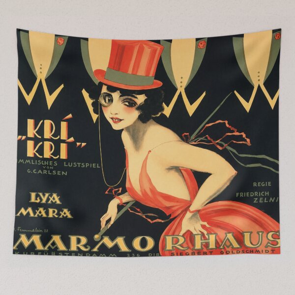Item preview, Kri-Kri, die Herzogin von Tarabac by Josef Fenneker - Art Deco Flapper Poster for Vintage Fashion Lovers designed and sold by RickE.