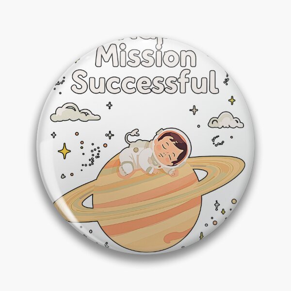 Item preview, Cute Nap Mission Successful Funny Sleeping Astronaut Kids Shirt  designed and sold by MerchWSzpilkach.