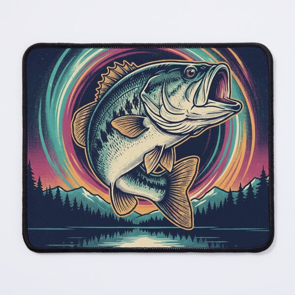 Item preview, Bass From Beyond Funny Fishing Dad Gift designed and sold by FoxglovePress.