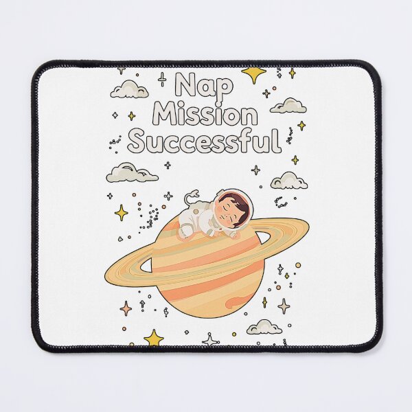 Item preview, Cute Nap Mission Successful Funny Sleeping Astronaut Kids Shirt  designed and sold by MerchWSzpilkach.