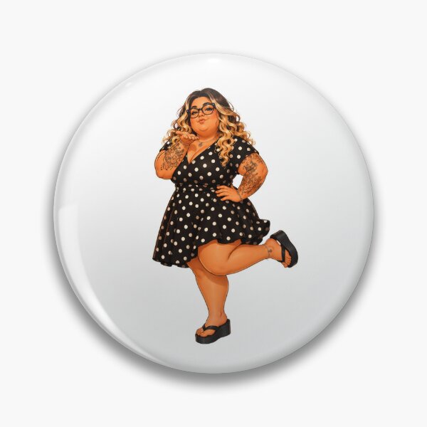 Item preview, Bbw polka dot blowing kiss designed and sold by B3LL4-Designs.