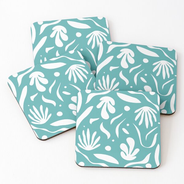 Item preview, Summer Mood Coral Botanical Pattern designed and sold by Julia's Art .