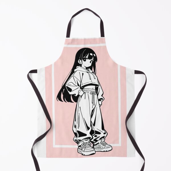 Item preview, Fashion - Girl in Black Crop Hoodie Baggy Pants Chunky Sneakers Variant 2 designed and sold by AnimeShin.