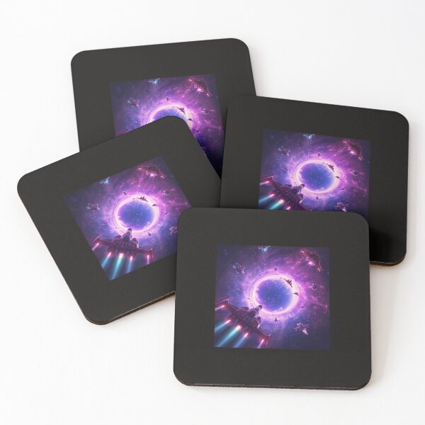Item preview, Leaving one dimension, ships ramp through their wormholes. designed and sold by SincerelyNick.