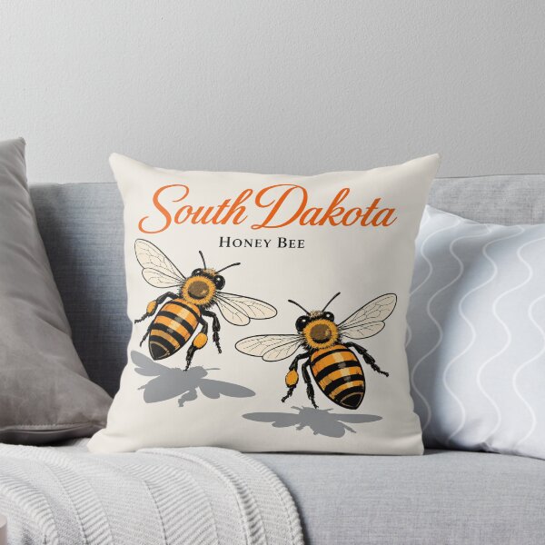 Item preview, South Dakota Honey Bee Vintage State Insect Poster designed and sold by The-Drip-Studio.