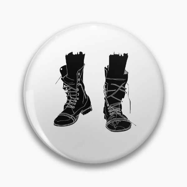 Item preview, Untied Combat Boots: Grunge Line Art designed and sold by BarnBurns.