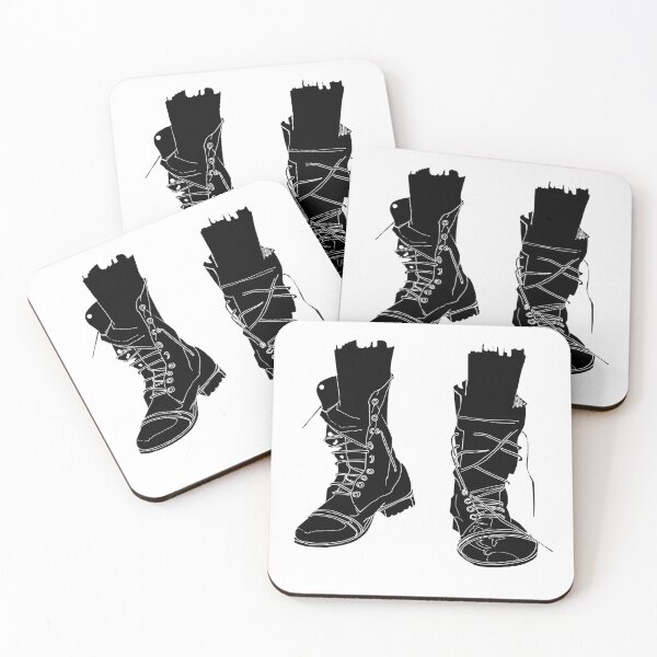 Item preview, Untied Combat Boots: Grunge Line Art designed and sold by BarnBurns.