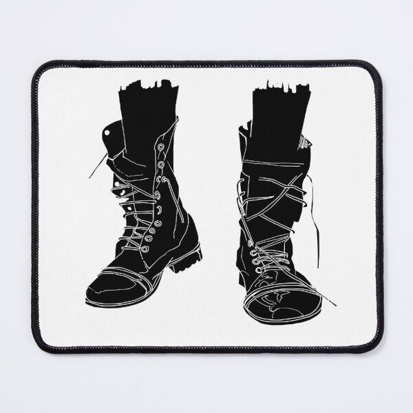 Item preview, Untied Combat Boots: Grunge Line Art designed and sold by BarnBurns.