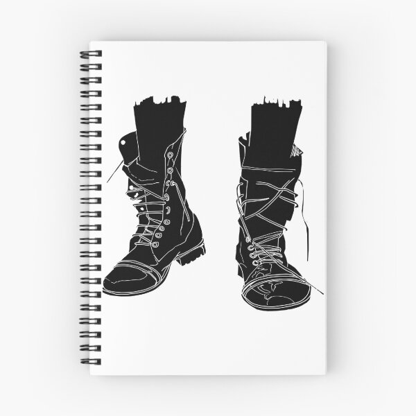 Item preview, Untied Combat Boots: Grunge Line Art designed and sold by BarnBurns.
