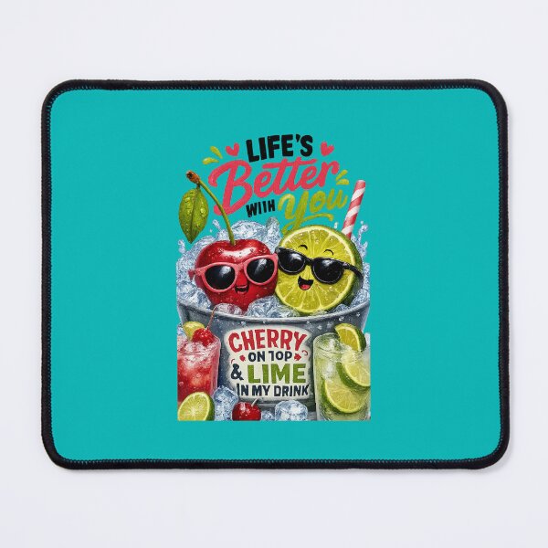 Item preview,  Cherry on Top & Lime in My Drink  – Funny Summer Cocktail Graphic designed and sold by AnimalAirtistry.