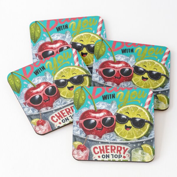 Item preview,  Cherry on Top & Lime in My Drink  – Funny Summer Cocktail Graphic designed and sold by AnimalAirtistry.