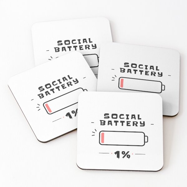 Item preview, Social Battery 1% Shirt – Introvert Energy Tee designed and sold by DesignTeamHub.