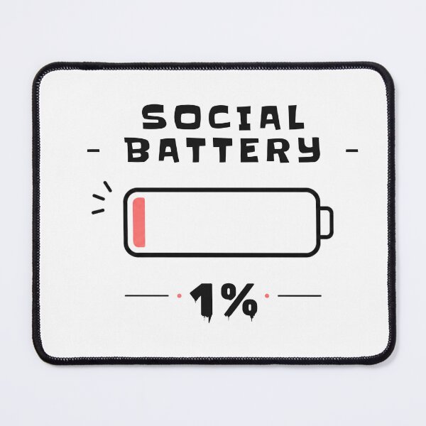 Item preview, Social Battery 1% Shirt – Introvert Energy Tee designed and sold by DesignTeamHub.