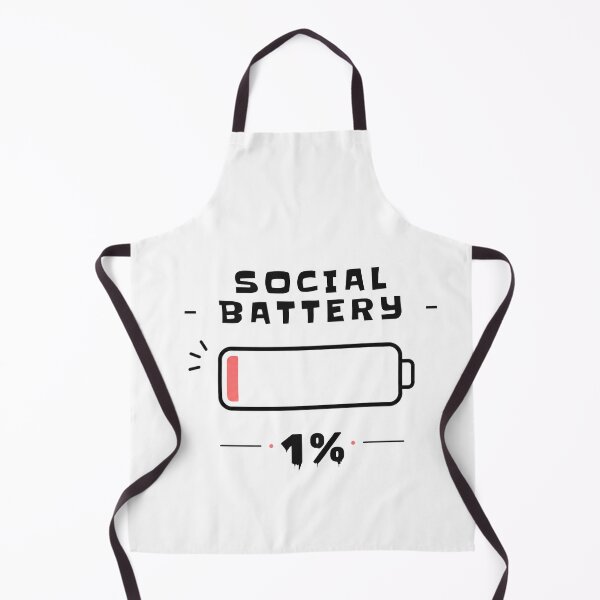 Item preview, Social Battery 1% Shirt – Introvert Energy Tee designed and sold by DesignTeamHub.