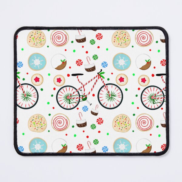 Item preview, Candy Cane Bicycle with Christmas Treats  designed and sold by daphsam.