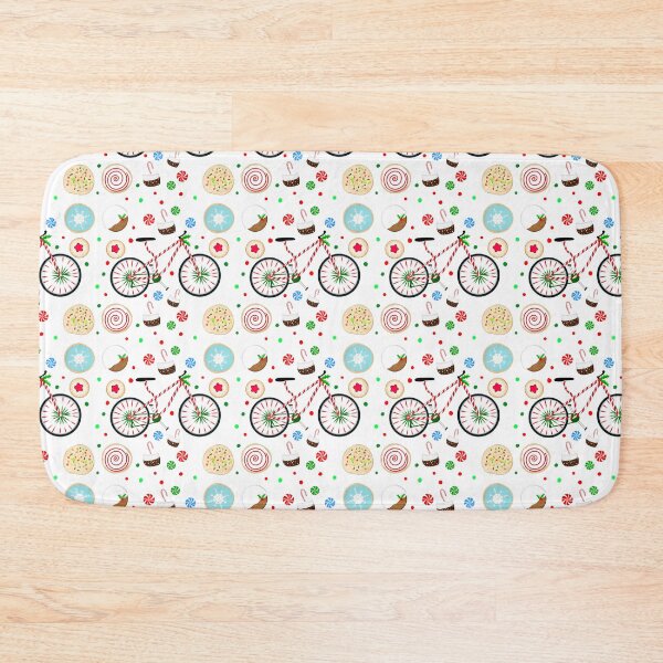 Item preview, Candy Cane Bicycle with Christmas Treats  designed and sold by daphsam.