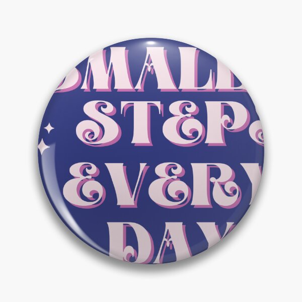Item preview, Small Steps Every Day Retro Typograph designed and sold by Ink-AuraStore.