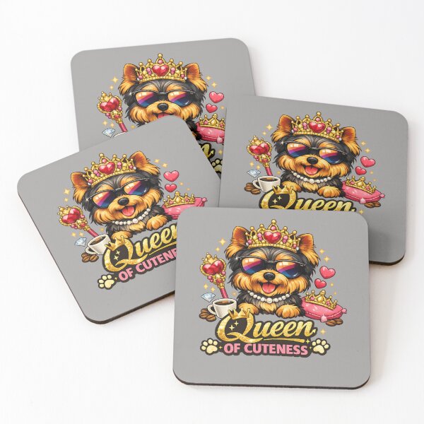 Item preview, Yorkie Queen – Queen of Cuteness Dog Lover Design designed and sold by Yorkie Magic Studio .