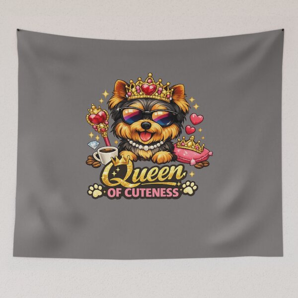 Item preview, Yorkie Queen – Queen of Cuteness Dog Lover Design designed and sold by Yorkie Magic Studio .