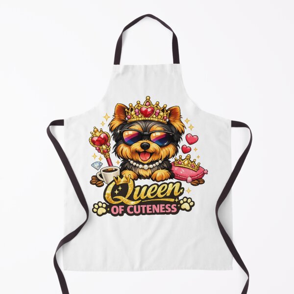 Item preview, Yorkie Queen – Queen of Cuteness Dog Lover Design designed and sold by Yorkie Magic Studio .