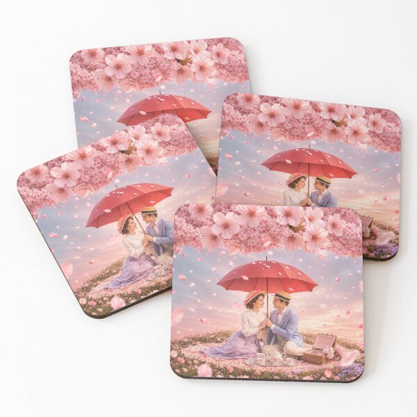 Item preview, Cherry Blossom Romance – Tea Time Under Petal Rain designed and sold by MagicMood Creations.