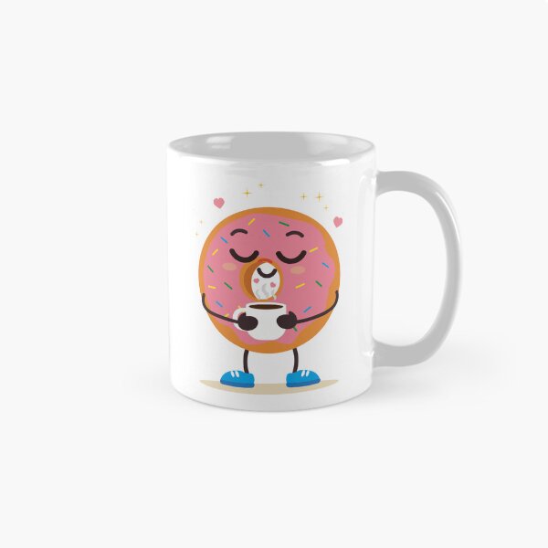 Item preview, Relaxing Donut Holding Coffee Mug designed and sold by BetweenForms.