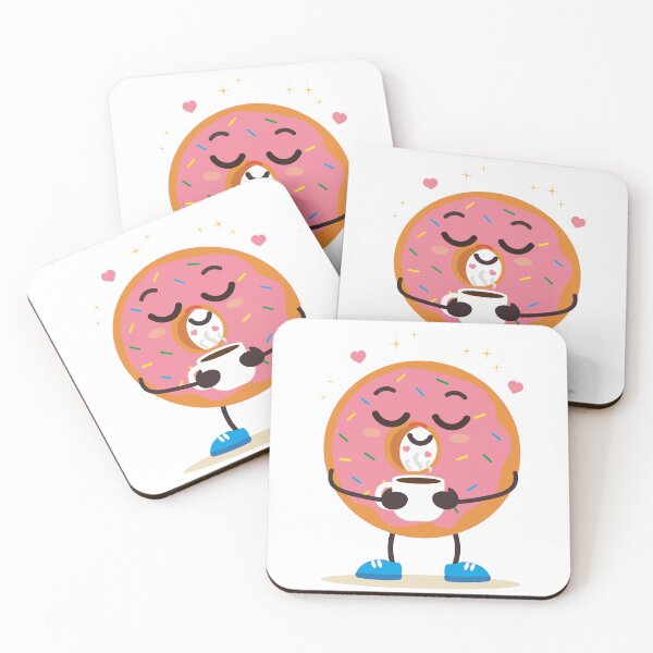Item preview, Relaxing Donut Holding Coffee Mug designed and sold by BetweenForms.