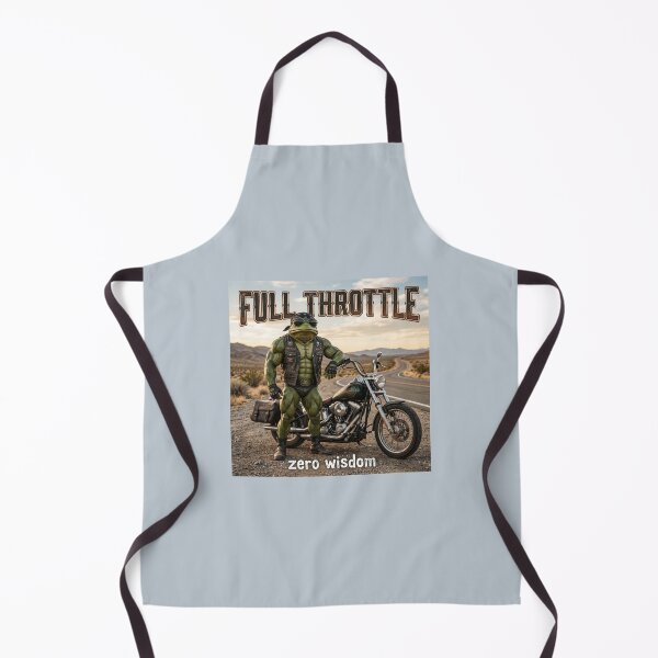 Item preview, Full Throttle Frog | Funny Biker Frog Motorcycle T-Shirt designed and sold by DmaarGroup.