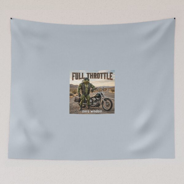 Item preview, Full Throttle Frog | Funny Biker Frog Motorcycle T-Shirt designed and sold by DmaarGroup.