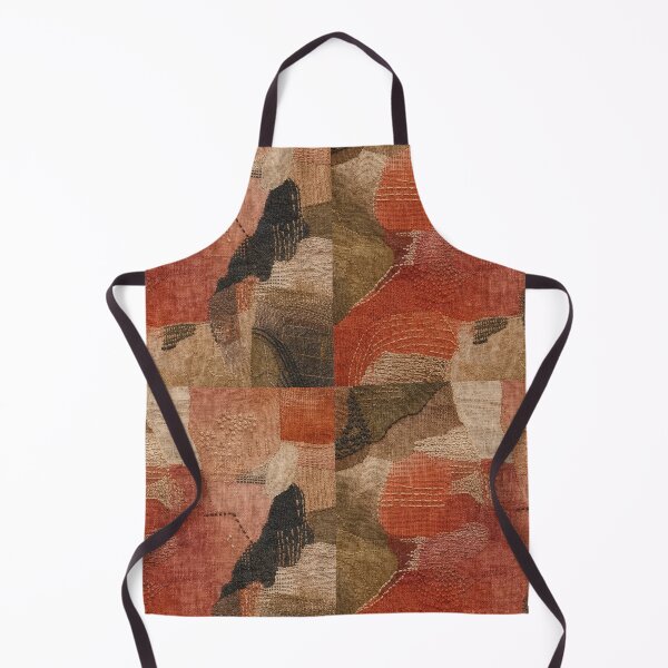 Item preview, Rustic Stitched Textile Collage Pattern designed and sold by frumixart.