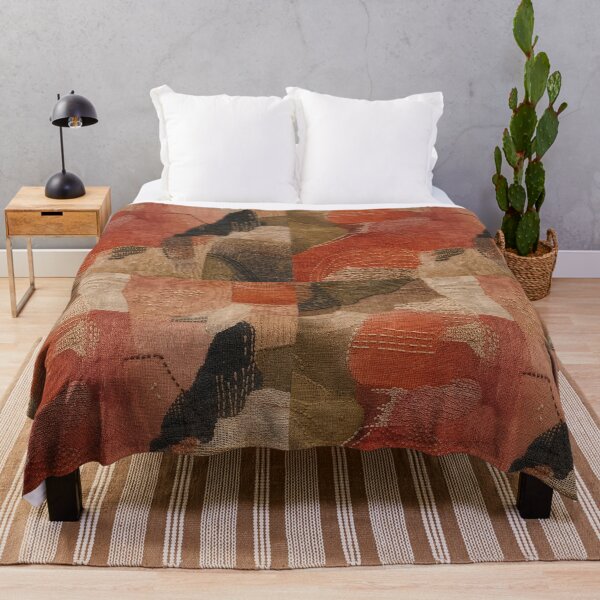 Item preview, Rustic Stitched Textile Collage Pattern designed and sold by frumixart.