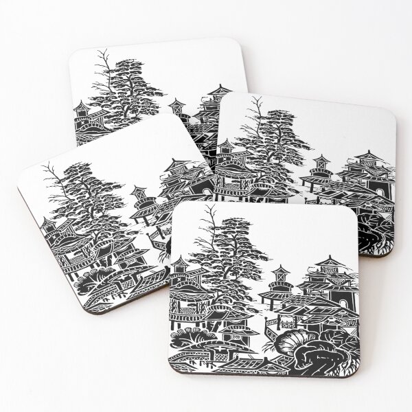 Item preview, CHINESE VILLAGE. BLACK PRINT. designed and sold by 5hertz.