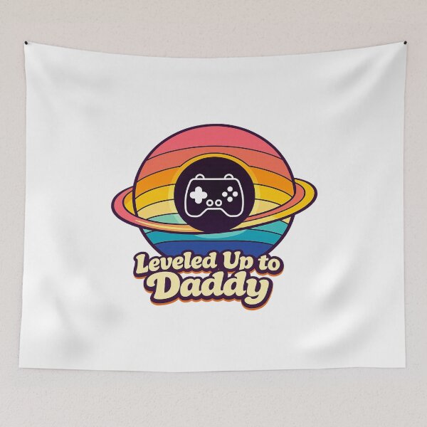 Item preview, Leveled Up to Daddy – Father’s Day  designed and sold by LuveraxArt.