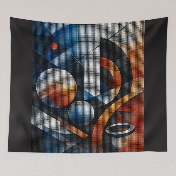 Item preview, Modern Abstract Grid Fusion designed and sold by FilBlue.