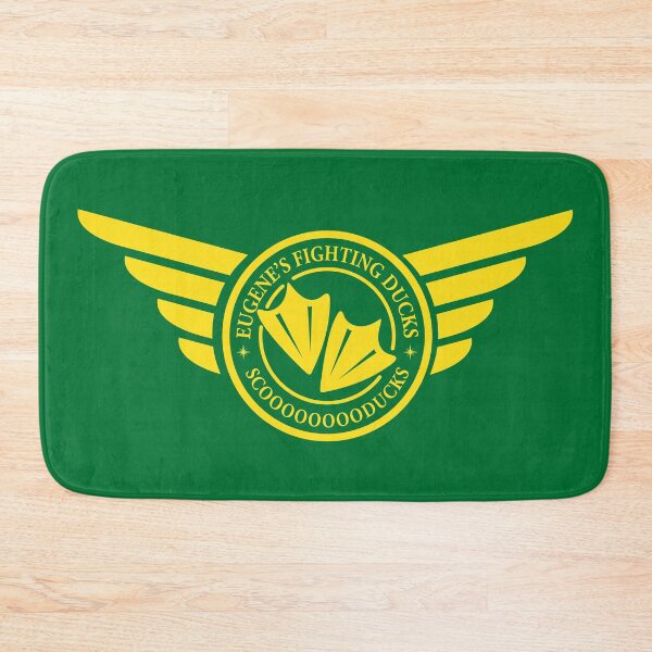 Item preview, Eugene's Fighting Ducks Retro Badge - Yellow Design designed and sold by G2Creative.
